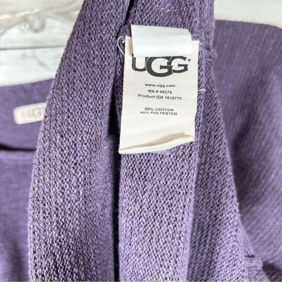 UGG Estela Purple Knit Hi-Low Lightweight Textured Pullover Sweater Womens XL - Picture 5 of 5